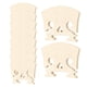 thumbnail image 2 of 10 Uds. Puente de violín de arce 4/4 accesorios ajustados pieza de puente de madera para violinistas, 2 of 8