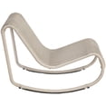 thumbnail image 4 of Meridian Furniture Antigua Cream Wicker And Steel Outdoor Patio Rocker, 4 of 11