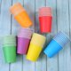 thumbnail image 5 of Vasos de papel desechables URATOT de 9 onzas, 60 unidades, para fiestas y bricolaje, 6 colores, 5 of 7