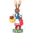 thumbnail image 1 of Alexander Taron 224-356 Dregeno Easter Figure - Bunny Lady avec Panier à Œufs, 1 of 1