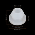 thumbnail image 2 of 20Pcs Snap Rubber Grommet Plug Mount Dia 6mm ID 3.5mm Seal Anti-Scratch for Electrical Box Cable Transparent, 2 of 6