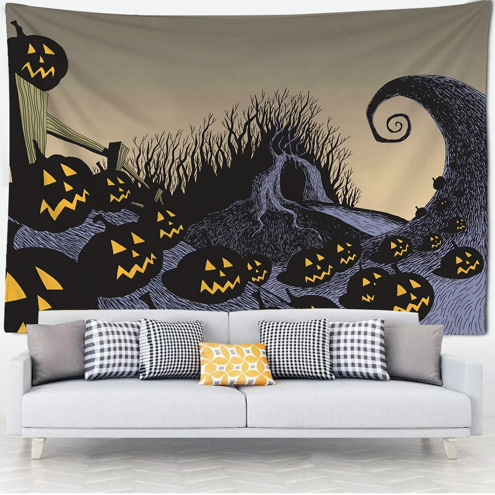 FUNIER Halloween Tapestry the Nightmare Before Christmas Bedroom
