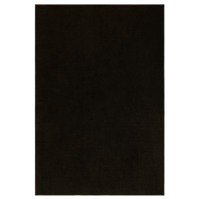 Outdoor Black area rugs 6'x9' Oval for patio, porch, deck, boat, basement, garage, party, event, wedding tents and more with a low pile height