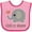 Pink and Fuchsia, variant on Inktastic Loved by Memaw Grandchild Boys or Girls Baby Bib