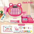 thumbnail image 1 of CHUANK Mini Cash Register with Shopping Cart Vegetable and Fruit Computer Toy  Simulated Supermarket Cashier Scanning with Light and Sound Effects Interactive Toy Set  All Accessories are, 1 of 7