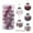 Pink, variant on 30Pcs Glittery Christmas Balls Plastic Shatterproof Xmas Tree Balls Ornaments (Purple, 2.36")