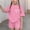 Pink, variant on Fnooota Girls Summer Outfit Sets, Short Sleeve Summer 2 Piece Casual Kids Clothing Sets Beige Size 14-16
