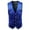 Blue, variant on TFEOQRY Men's Gothic Vest Dress Medieval Court Dress Jacquard Retro Tailcoat Vest Sleeveless Hoodless Jackets Black