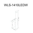 thumbnail image 3 of Dainolite 10W Wall Sconce, MB with WH Acrylic Diffuser, 3 of 3