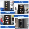 thumbnail image 3 of 72" Tall Metal Garage Cabinet, Lockable Steel Storage with 4 Shelves, 3 of 26