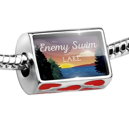 Bead Lake retro design Enemy Swim Lake Charm Fits All European