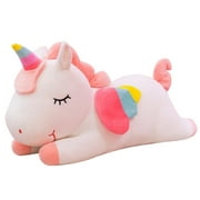 Angle View: Soft Unicorn Plush Toy Baby Sleeping Pillow Doll Animal Stuffed Plush Toy Birthday Gifts for Girls Children