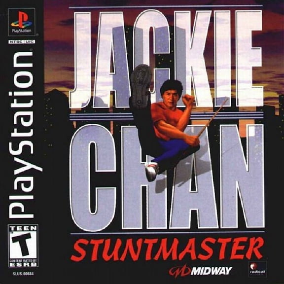 Restored Jackie Chan's Stuntmaster (Sony PlayStation 1, 2000) Fighting Game (Refurbished)