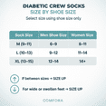 thumbnail image 2 of Comfora Diabetic Crew Socks for Men – 12 Pairs, Non-Binding, Seamless Toe, Soft Cotton Moisture-Wicking Socks, 2 of 5