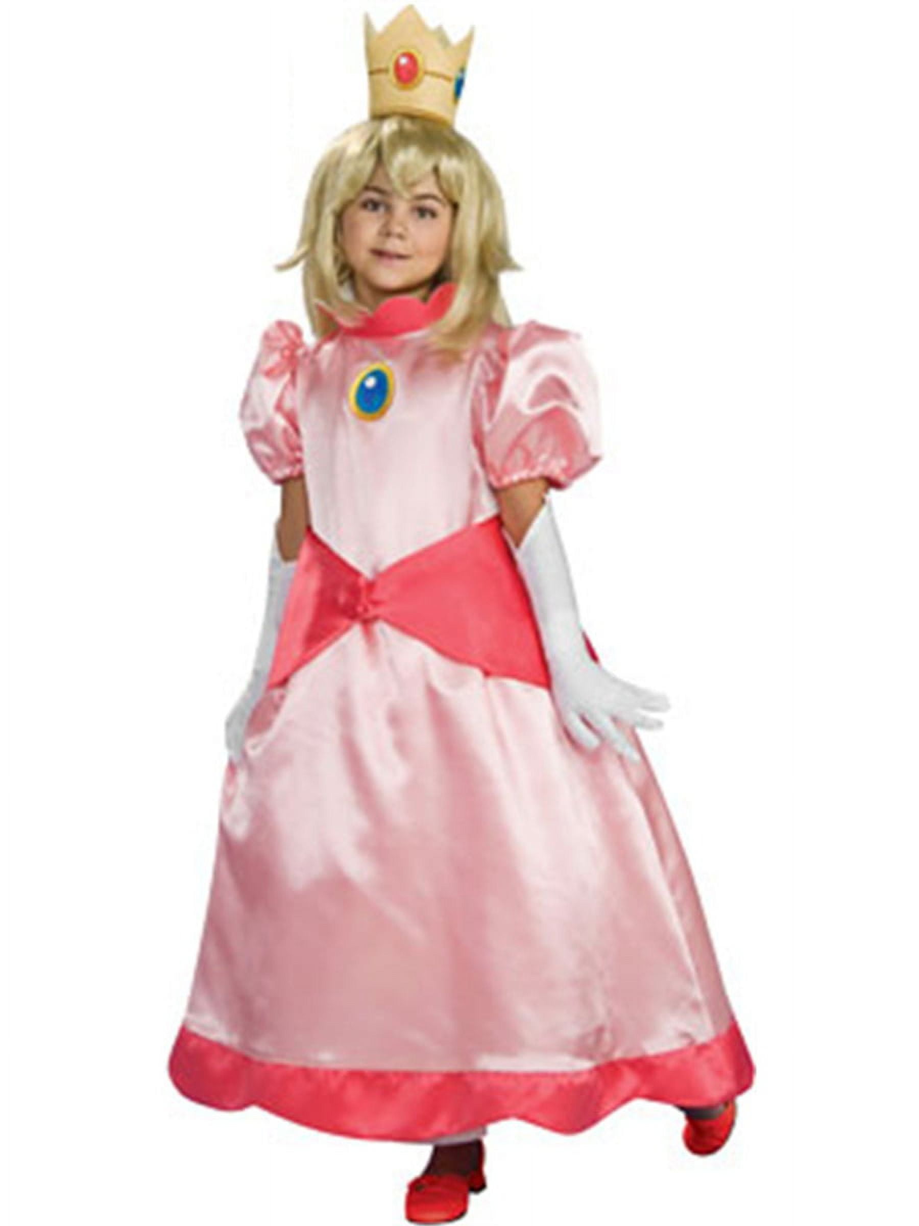 Super Mario Brothers Deluxe Princess Peach Child Costume 