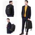 thumbnail image 4 of TIGERNU Mochila Laptop de 15,6 Pulgadas para Hombre, Bolsa Antirrobo de Doble Capa para Negocios, Nailon Resistente Al Agua, Mochila para Computadora de Trabajo y Viajes de Gran Capacidad - Negra, 4 of 7
