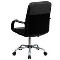 thumbnail image 4 of Scranton & Co Faux Leather/Mesh Mid-Back Office Chair in Black, 4 of 9