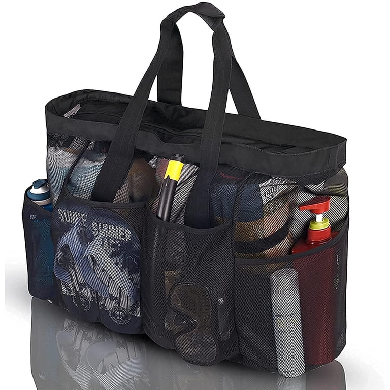 Extra Large Beach Bag,XL Mesh Tote with Zipper and Pockets Ideal for Your Family Amazon.com: GOTDYA Extra Large Beach Bag, XL Mesh Tote with  main image 2