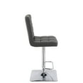 thumbnail image 3 of Xavier Square Tufted Upholstered Adjustable Barstool, 3 of 8