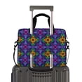 thumbnail image 2 of FORMRS 16" Laptop Bag Carrying Sleeve Case with Handle Travel Shoulder Briefcase, Purple Stained Glass Pattern, 2 of 8