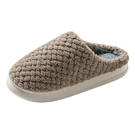 

Qufokar Men Slippers Size 13 Mens Warm Slippers Size 9 Men Solid Color Home Slippers Winter Home Cotton Slippers Fashion Cute Printing Warm Non Slip Casual Home Slippers