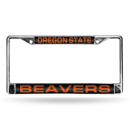 Oregon State NCAA Beavers Chrome Metal Laser Cut License Plate Frame