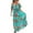 Mint Green, variant on Elegant Women's Off Shoulder Red Floral Print Maxi Swing Dress, Halter Bohemian Design with Oblique Shoulder & Strapless Silhouette, Perfect for Beach, Party, or Sundress Occasions