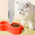 thumbnail image 4 of Hauiodp Double Cats Dogs Bowls, Automatic Water & Food Feeder, Pet Automatic Water Feeder with Water Bottle, Whisker-Friendly Elevated Dishes for Small Cats & Puppies, 4 of 6