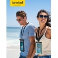 thumbnail image 3 of Funda impermeable para teléfono Lamicall, paquete de 2 unidades, para viajes de 7 pulgadas, 3 of 7