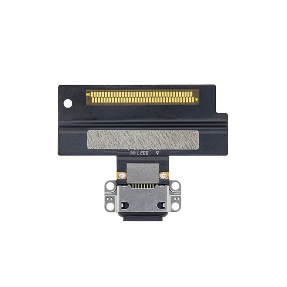 Replacement Charging Port Flex Cable Compatible For iPad Air 3 (Soldering Required) (Premium) (Black)