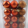 thumbnail image 1 of 24 piezas de bolas de Navidad de 3 cm, bolas para árbol de Navidad, decoración navideña, decoración para fiestas, color dorado, rosa, champán y rojo, regalo de Año Nuevo, 1 of 6