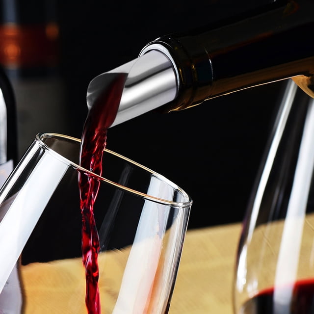 OULII 50Pcs Liquid Pourer Drip Free Pourer Set Aluminum Foil Prevent Dripping KTV Wine Accessories
