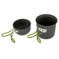 thumbnail image 4 of Ensemble de Cuisson de Camping Extérieur 2 Pcs Casseroles et Poêles pour la Randonnée, le Backpacking et les Pique-Niques, 4 of 8