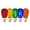 Multicolor, variant on Vickerman S14 Multi LED Transparent Glass Replacement Bulb. E26 Medium Nickel Base, 5 Bulbs per pack