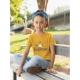 thumbnail image 2 of Believe Butterflies T-Shirt Juniors -Image by Shutterstock,  Medium, 2 of 4