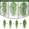 thumbnail image 4 of RECUTMS Hanging Artificial Plants Indoor Faux Ivy Vine with White Ivy Leaf UV Resistant Plants for Room Office Wall Decor (White), 4 of 10