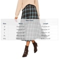 thumbnail image 2 of IUYRTFE Women Plaid Skirt, Polycotton Loose Fit A-Line High Waist Long Skirt for Daily Wear, 2 of 8