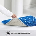 thumbnail image 4 of Front Door Mat, A Blue Glitter Indoor Mats for Bedroom Bathroom Kitchen, Floor Mat Non-Slip, Soft Carpet Floor Cover Machine Washable Entryway Mat - 20x31.5in, 4 of 6