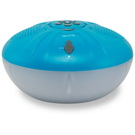 iLive IBW322BU Waterproof Floating Bluetooth Portable Speaker with LED Lighting  Blue