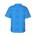 thumbnail image 4 of Xecao Colorful Snake print Hawaiian shirt - a stylish short-sleeve button-down for men, perfect for casual beach and tropical outings., 4 of 9