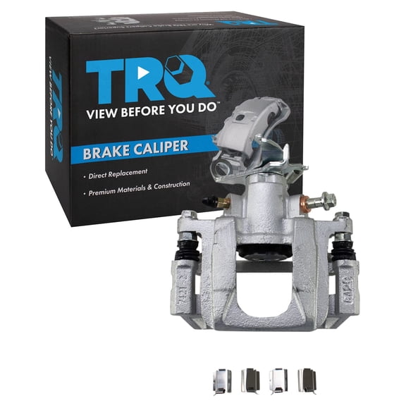 TRQ Rear Left Brake Caliper w/Bracket Drivers Side Compatible with 2009-2013 Dodge Journey