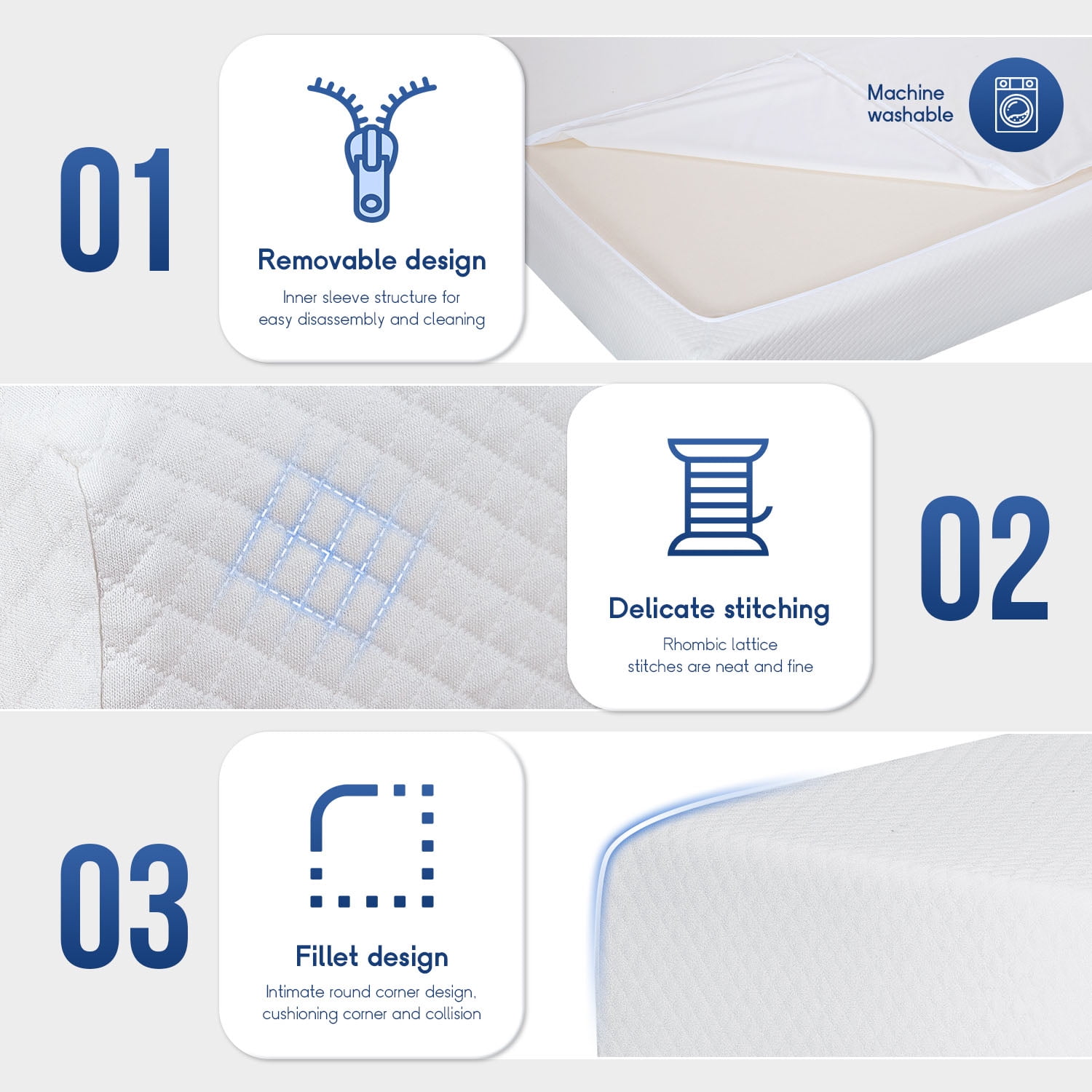 Leovanni 6" Gel Memory Foam Mattress, Twin - 2-Layer Design with Removable & Washable Cover, Medium Firm Support, CertiPUR-US Certified