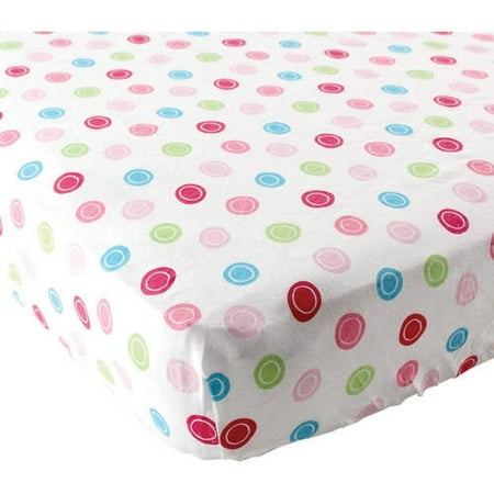 Luvable Friends Baby Boy and Girl Fitted Crib Sheet - Pink Geo
