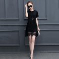 thumbnail image 5 of Vestido De Verano Para Mujer, Color Sólido, Con Cuello Redondo, De Encaje, De Talla Grande, Con Bolsillos Likrtyny Mujer, 5 of 5