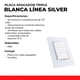 thumbnail image 2 of KIT DE 2 PLACAS CON APAGADOR TRIPLE BLANCA Sanelec 4477, 2 of 6