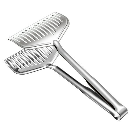 

CHOMOEN Steak Clamp Fish Spatula Cooking Tongs Stainless Steel Fried Fish Tongs for Food