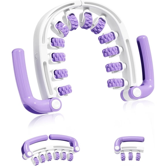 Anti Cellulite Massager Roller w/Detachable Roller Handles for Whole Body, Leg, Lumbar, Shoulder, Back, Arm Massage Stretch Roller Swelling Release Stress Relief Yoga Goods Dieting Equipment