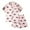 A#Red284, variant on Byoo Toddler Girls Satin Nightwear Outfit Bow Printed Short Sleeve Button Down Shirt Shorts Loungewear Comfortable Sleepwear, Black