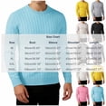 thumbnail image 4 of Smsaxvxz Men's Knit Sweater Slim Fit Crew Neck Long Sleeve Lightweight Pullover Tops Casual Fall Winter Clothing 2026 Sky Blue 2XL, 4 of 6