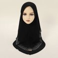 thumbnail image 3 of Hijab instantáneo para mujeres musulmanas, gorro de quimioterapia de cobertura total, bufanda de una pieza, chal, velo, turbante islámico para Ramadán Khimar, 3 of 5